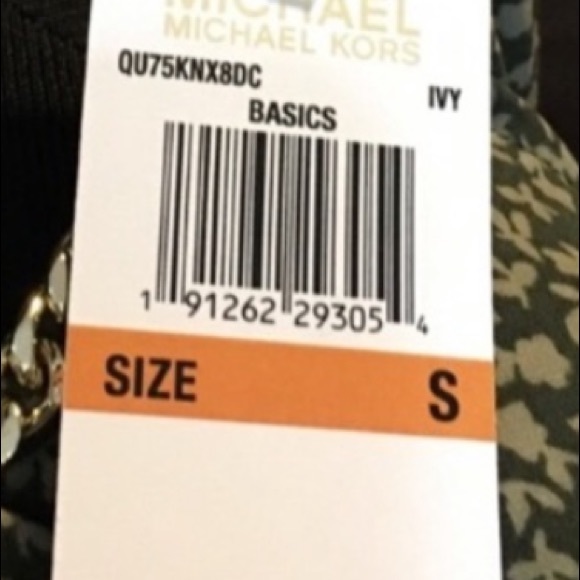 MICHAEL Michael KORS Floral Open Shoulder Blouse, Green, Small, Medium - Picture 7 of 8